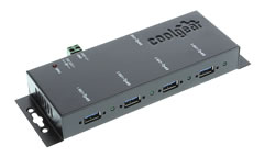 USB 3.0 4-Port Industrial hub with power Supply