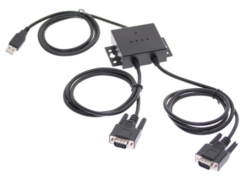 USB 2.0 Dual Port Serial Adapter DB-9 RS-232 FTDI CHIP
